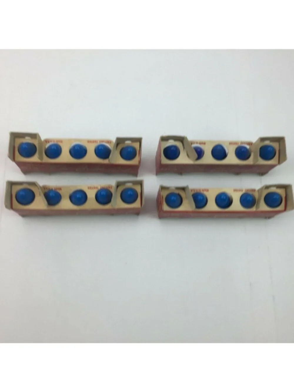 Vintage Westinghouse Christmas Hanukkah Bulbs D14 C-9 1/2 Light Blue Lot of 4